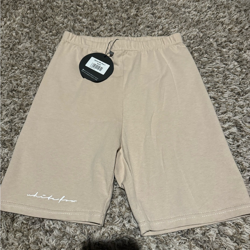 Women’s White Fox Signature Biker Shorts